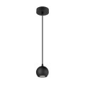 Light eye® 90, suspension, gu10, longueur susp. 150 cm, 1x max. 6 w, noir mat