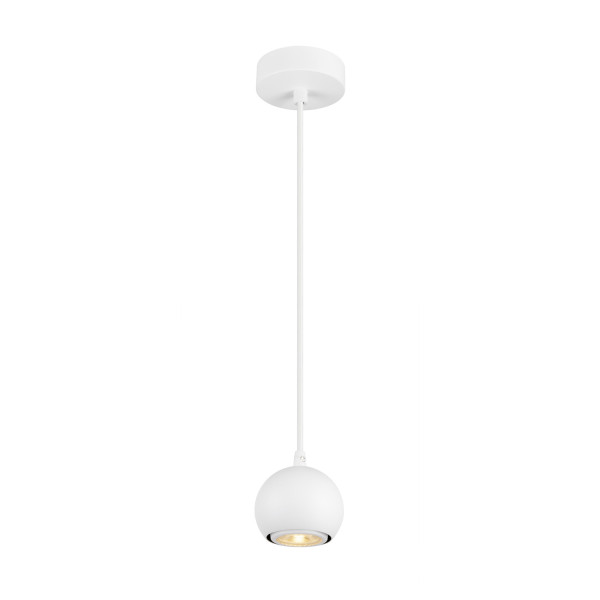 Light eye® 90, suspension, gu10, longueur susp. 150 cm, 1x max. 6 w, blanc mat