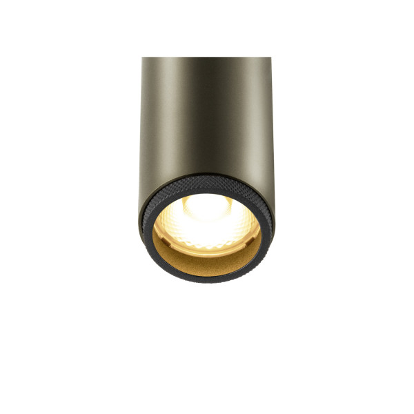 Grip! s, spot, cylindrique, 2-3k, 11 w, dim to warm, phase, 29°, bronze / noir