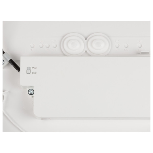 Decona, plafonnier et applique en saillie, rond, 2700/3000 k, 18 w, phase, blanc