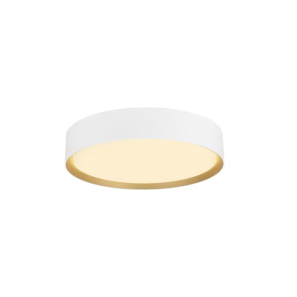 Decona, plafonnier et applique, rond, 2700/3000 k, 18 w, phase, blanc / doré