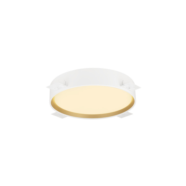 Decona, plafonnier et applique, rond, 2700/3000 k, 18 w, phase, blanc / doré