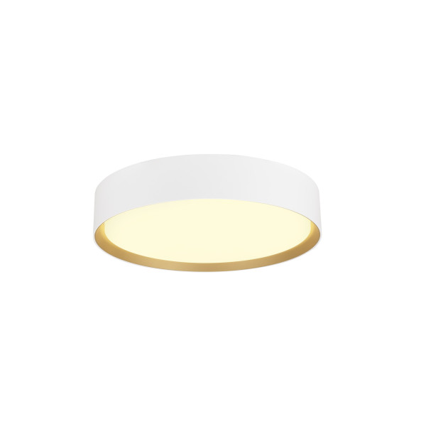 Decona, plafonnier et applique, rond, 2700/3000 k, 18 w, phase, blanc / doré