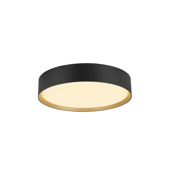 Decona, plafonnier et applique, rond, 2700/3000 k, 18 w, phase, noir / doré