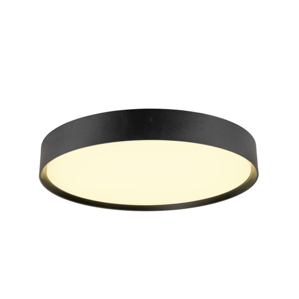 Decona, plafonnier et applique en saillie, rond, 2700/3000 k, 23 w, phase, noir