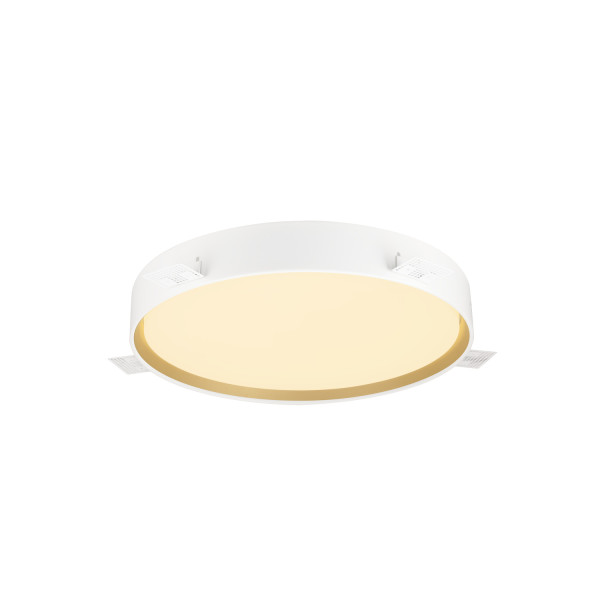 Decona, plafonnier et applique, rond, 2700/3000 k, 23 w, phase, blanc / doré