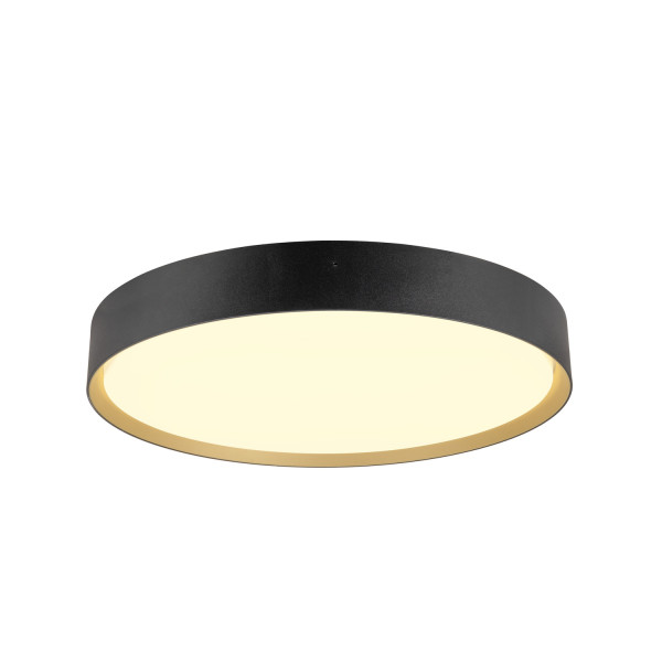 Decona, plafonnier et applique, rond, 2700/3000 k, 23 w, phase, noir / doré