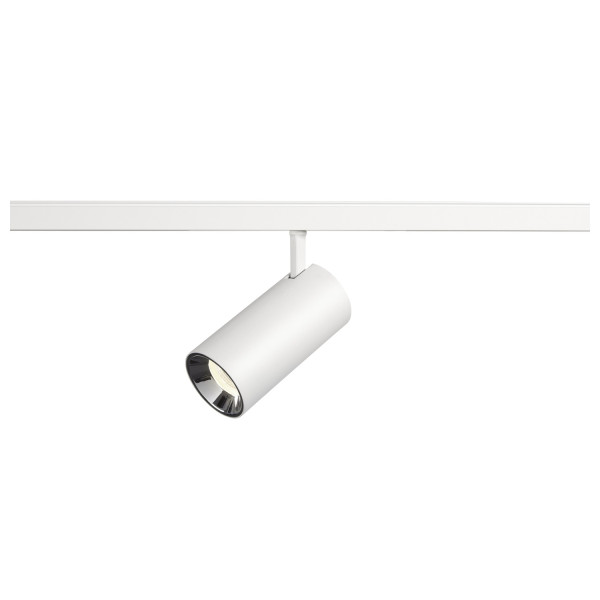 Numinos® s 48v track dali, spot, blanc/chromé, 16w, 1350 lm, 4000k, irc90, 20°