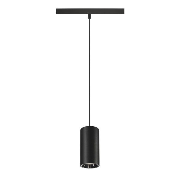 Numinos® s 48v track dali, suspension, noir/chromé, 16w, 4000k, irc90, 20°