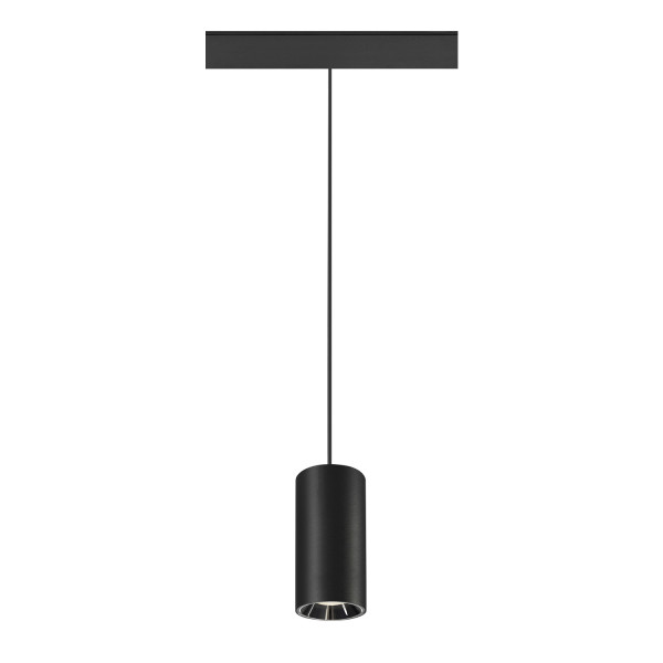 Numinos® s 48v track dali, suspension, noir/chromé, 16w, 4000k, irc90, 20°