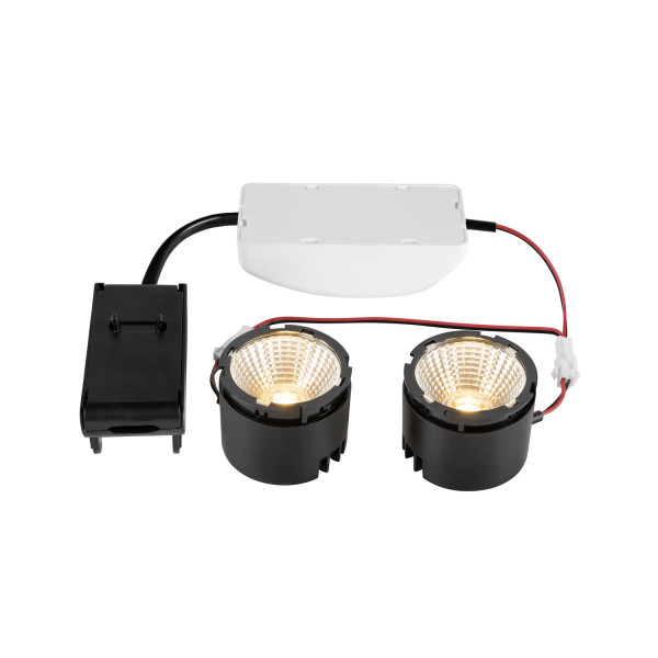 New tria®, double module led, 2700 k, 38°, phase, noir