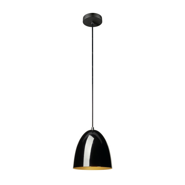 Para cone 20, suspension, longueur susp. 250 cm, e27, 1x max. 60 w, doré / noir