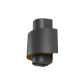 Photoni cyl, applique en saillie, cylindrique, 1x max. 13 w, e27, noir