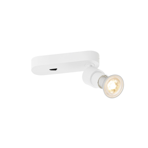 Puri 2.0 basic, plafonnier et applique, rond, 1x max. 6 w gu10, blanc