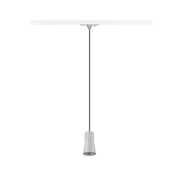 Puri 2.0 cone, suspension, gu10, longueur susp. 200 cm, 1x max. 6 w, gris