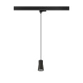 Puri 2.0 cone, suspension, gu10, longueur 200 cm, 1x max. 6 w, noir