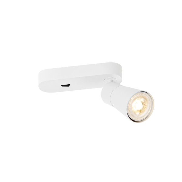 Puri 2.0 cone, plafonnier et applique, carré, 1x max. 6 w gu10, blanc