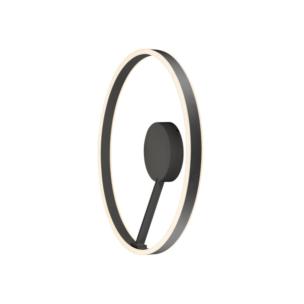 One, plafonnier et applique, rond, 2700/3000 k, 23 w, phase, 130°, noir