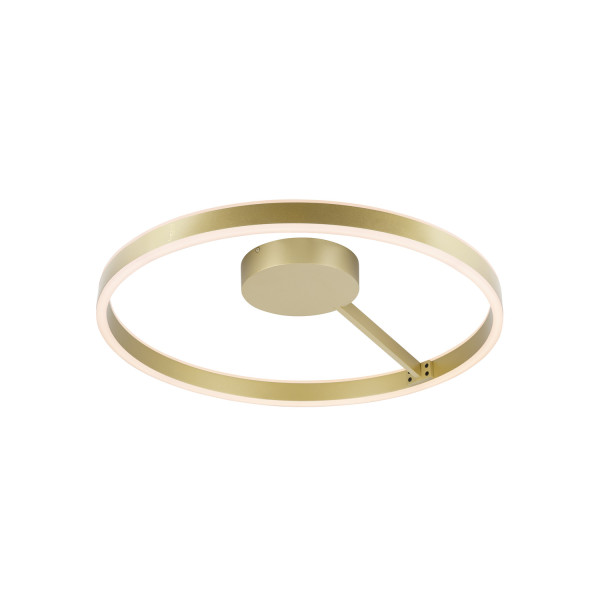 One, plafonnier et applique, rond, 2700/3000 k, 23 w, dali, touch, 130°, laiton