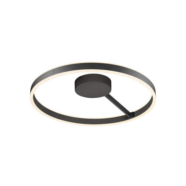 One, plafonnier et applique, rond, 2700/3000 k, 23 w, dali, touch, 130°, noir