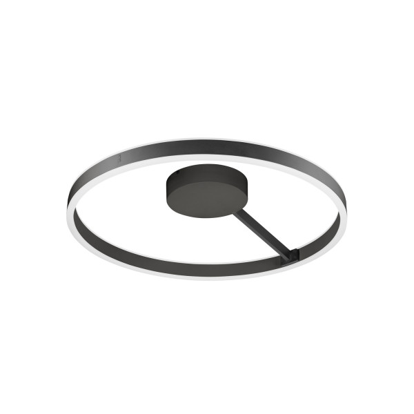 One, plafonnier et applique, rond, 2700/3000 k, 23 w, dali, touch, 130°, noir