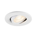 Universal downlight move phase spot encastré, ip20, 7w, 2,7/3/4/6,5k, 38°