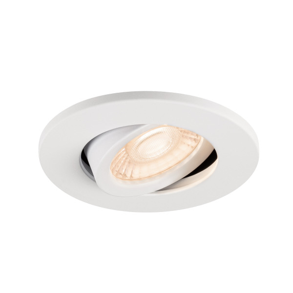 Universal downlight move phase spot encastré, ip20, 7w, 2,7/3/4/6,5k, 38°