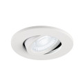 Universal downlight move phase spot encastré, ip20, 7w, 2,7/3/4/6,5k, 38°