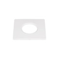 Cache universal downlight, pour downlight ip65, carré, blanc