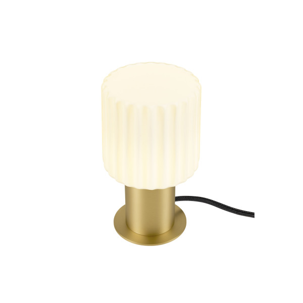 Varyt, lampe à poser, rond, 1x max. 6 w, e14, laiton