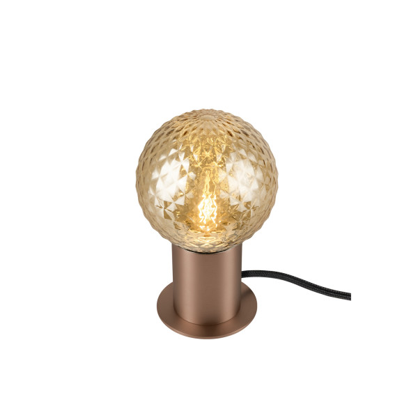 Varyt, lampe à poser, rond, 1x max. 6 w, e14, cuivre