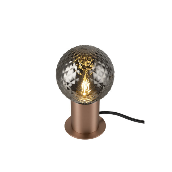 Varyt, lampe à poser, rond, 1x max. 6 w, e14, cuivre