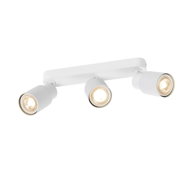 Puri 2.0 tube, plafonnier et applique en saillie, long, 3x max. 6 w gu10, blanc