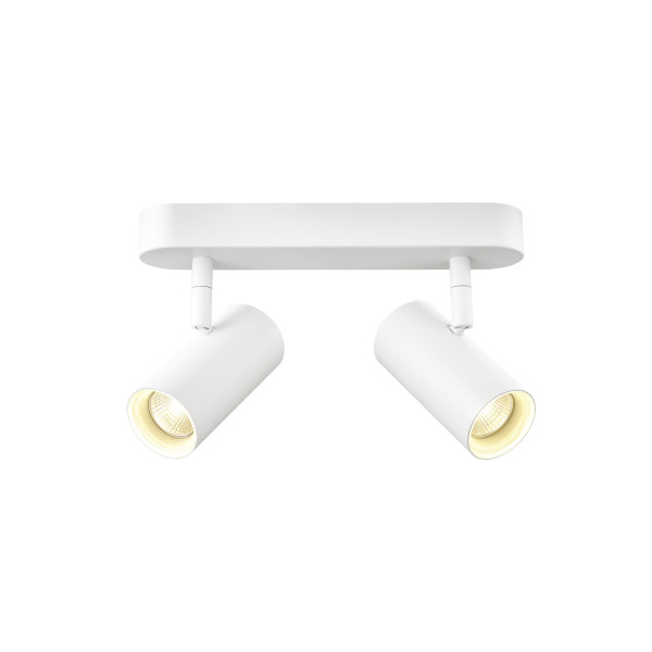 Noblo®, plafonnier et applique, double, rond, 2-3k, 15 w, 36°, blanc