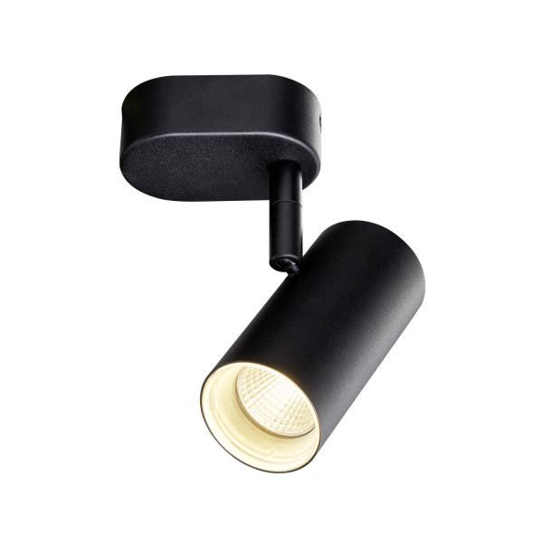 Noblo®, plafonnier et applique, simple, rond, 2-3k, 8 w, dim to warm, 36°, noir