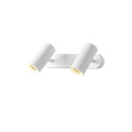 Noblo®, plafonnier et applique, double, rond, 3000 k, 12 w, phase, 32°, blanc