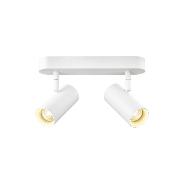 Noblo®, plafonnier et applique, double, rond, 2700 k, 12 w, phase, 32°, blanc