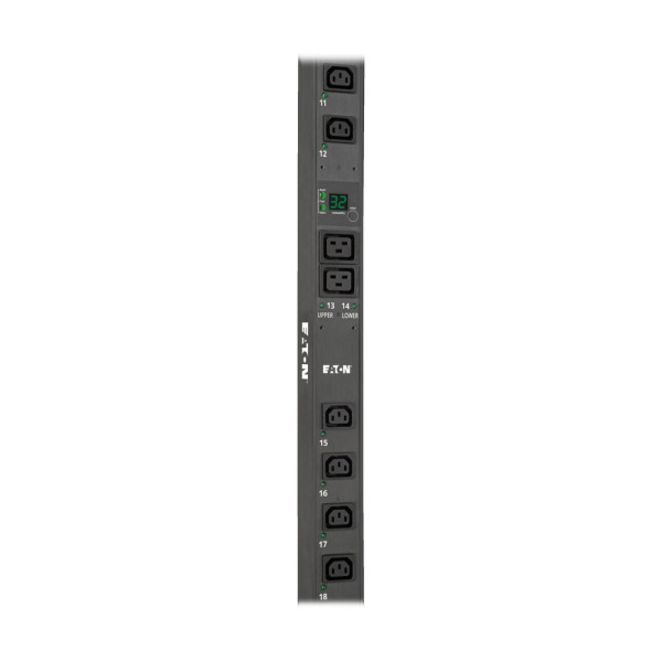 Pdu monophasé switched 7,7 kw, avec interface, sortie 230 v, 32a, 0u