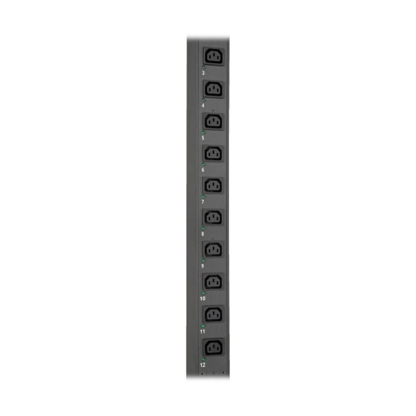 Pdu monophasé switched 7,7 kw, avec interface, sortie 230 v, 32a, 0u