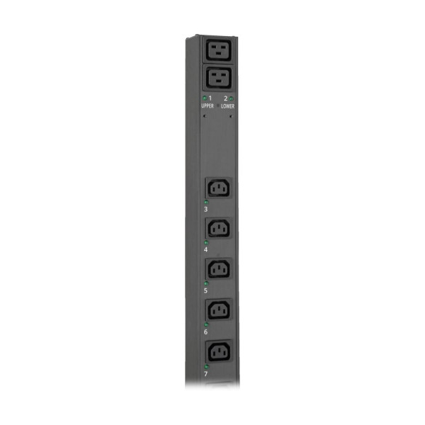 Pdu monophasé switched 7,7 kw, avec interface, sortie 230 v, 32a, 0u