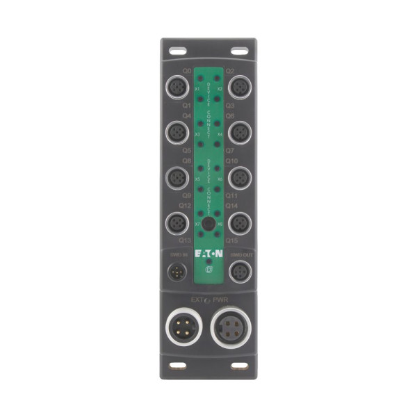 Module-bloc e/s swd ip69k, 24 v dc, 16 s avec alim séparée, 8 e/s m12 femelles (EU8E-SWD-16XD-1)