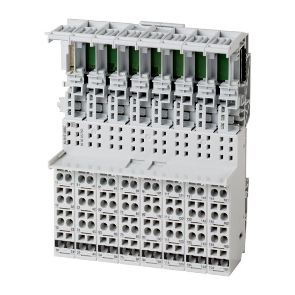 Module de base bloc xi/on, ressort, 4 zones de raccordement, accès à la barre c (XN-B4T-SBBC)