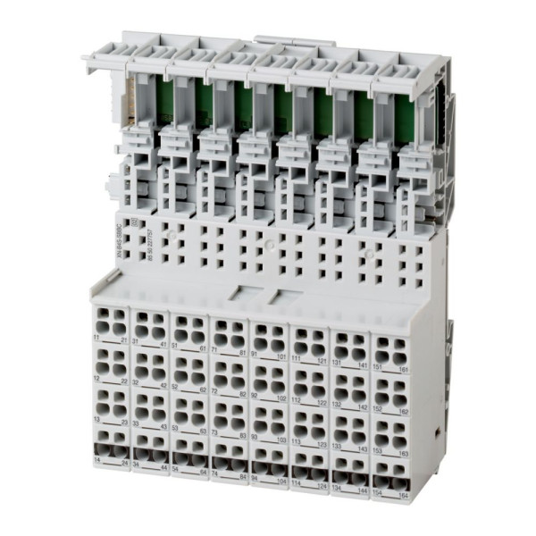 Module de base bloc xi/on, vis, 4 zones de raccordement, accès à la barre c (XN-B4S-SBBC)