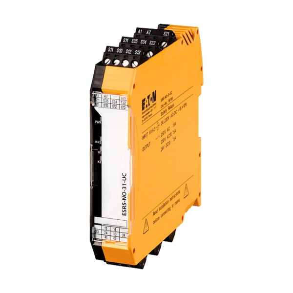 Modules de sécurité arrêt d'urgence, 24v-230vac/dc, 3 circuits de validation (esr5-no-31-uc)