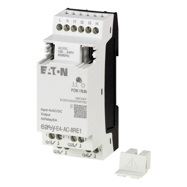 Extension e/s, 100-240 v ac/dc, 4 entrées tor, 4 sorties relais (EASY-E4-AC-8RE1)