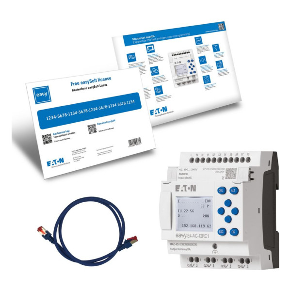 Kits de démarrage easye4 (sorties relais), version ac (EASY-BOX-E4-AC1)