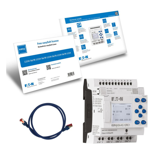 Kits de démarrage easye4 (sorties relais), version ac (EASY-BOX-E4-AC1)