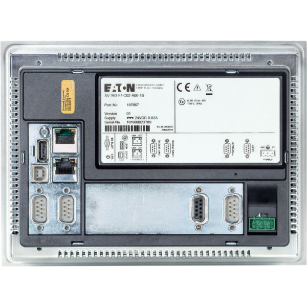 Écran tactile infrarouge 5,7“, 2 x ethernet, 24 vdc, usb, rs232, rs485, can, dp (XV-363-57-C02-A00-1B)