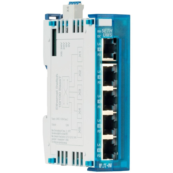 Switch autonome, alimentation 24 v dc, 5xethernet 10/100mbit/s (xn-332-5eth-ums)