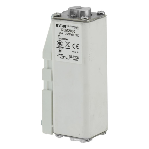 Fuse 50a 750vdc 1c/a124 pc gr 